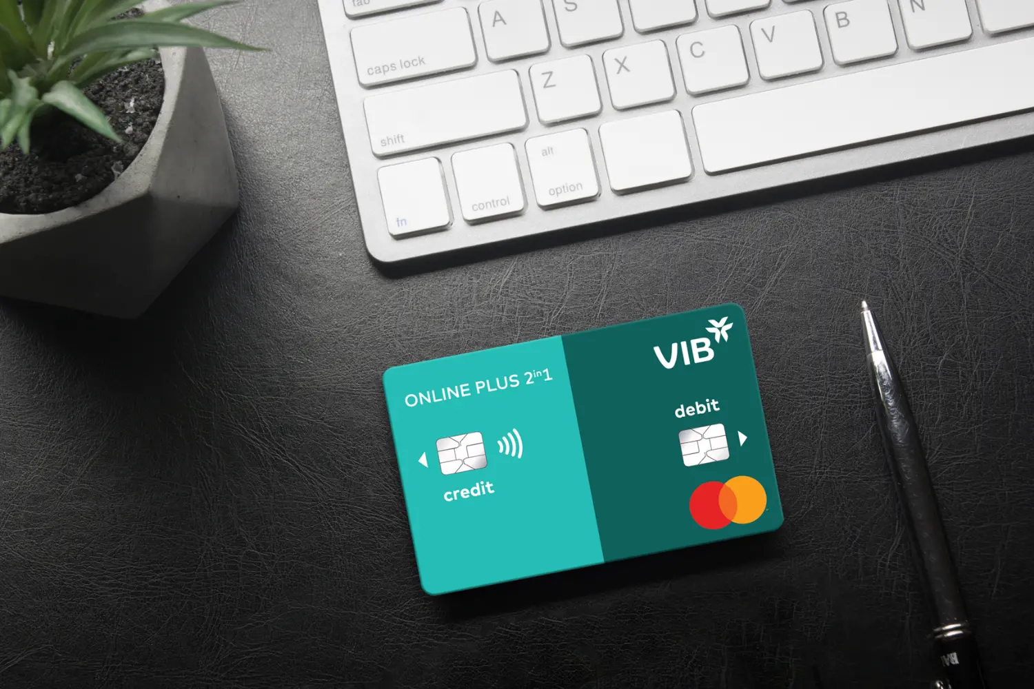 Thẻ tín dụng VIB Online Plus 2in1 tích hợp 2 chức năng thanh toán