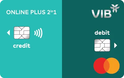 Thẻ tín dụng VIB Online Plus 2in1